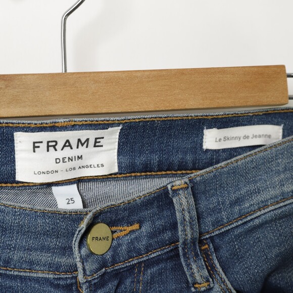Frame Denim Distressed Le Skinny de Jeanne Skinny Jeans size 25 - Picture 7 of 8